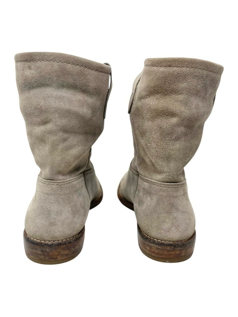 * Isabel Marant Etoile Crisi Slouchy Western Taupe Suede Boots Size 36 - Picture 6 of 14